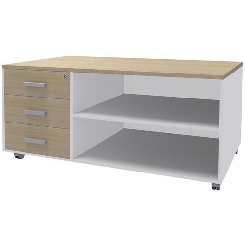 Verrijdbare console met 2 of 3 laden Mercure