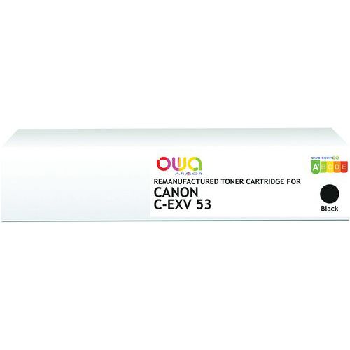 Toner refurbished Canon CEXV53 - Zwart - OWA