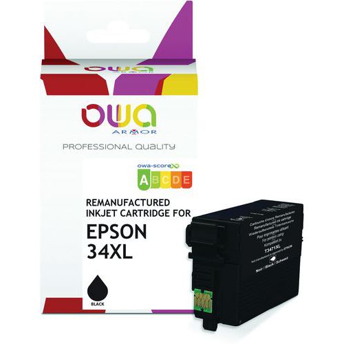 Inktcartridge refurbished Epson 34 STD-XL - OWA