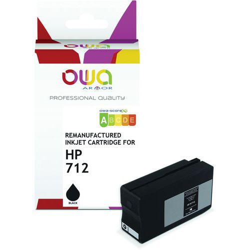 Inktcartridge refurbished HP 712 grootformaat - OWA