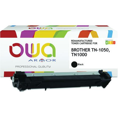 Toner refurbished Brother TN1050 - Zwart - OWA