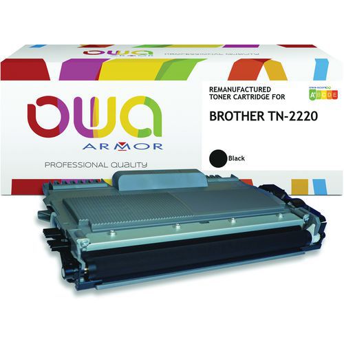 Toner refurbished Brother TN2220 - Zwart - OWA