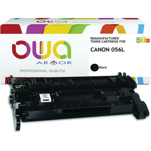 Toner refurbished Canon 056L - Zwart - OWA