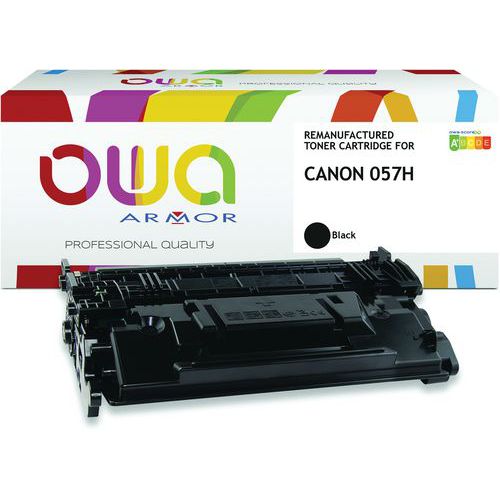 Toner refurbished Canon 057H - Zwart - OWA