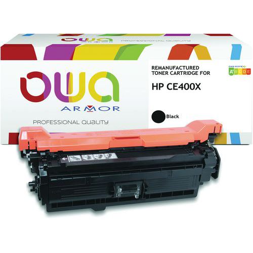 Toner refurbished HP CE400X - Zwart - OWA