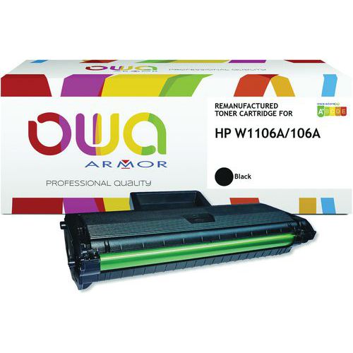 Toner refurbished HP W1106A - Zwart - OWA