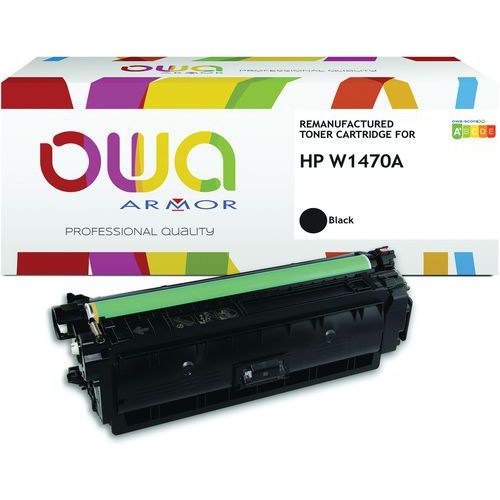 Toner refurbished HP W1470A - Zwart - OWA