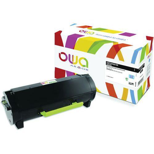 Toner refurbished Lexmark 50F2H00 - Zwart - OWA