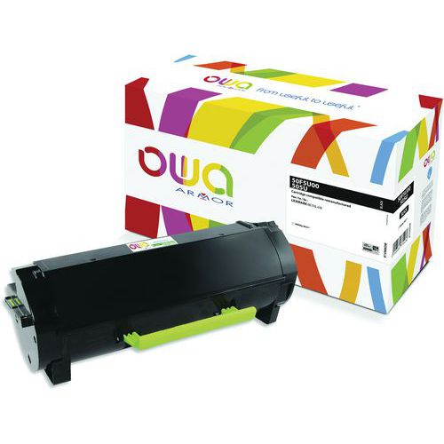 Toner refurbished Lexmark 50F5U00 - Zwart - OWA