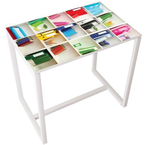 Vergadertafel Easy Office 4 persoons - blad kleur Décor