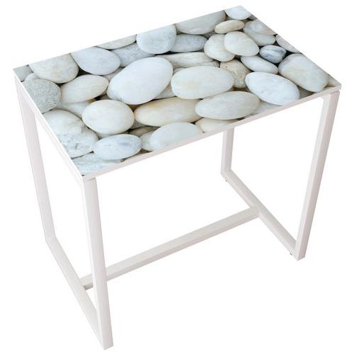 Table de réunion haute  4 personnes coloris Décor - Manutan Expert