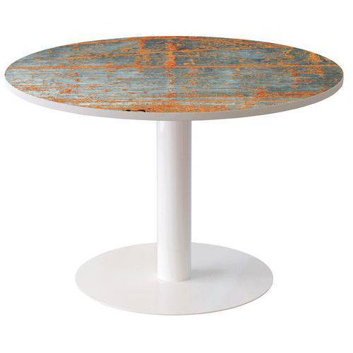 Table de réunion  ronde coloris Décor - Manutan Expert