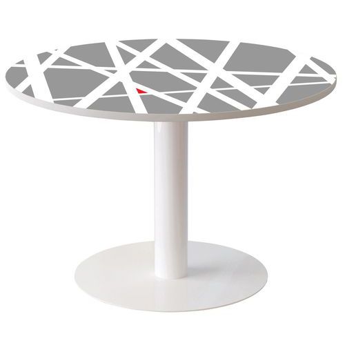 Vergadertafel rond, kleur: decoratie - Manutan Expert