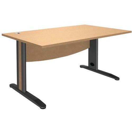 Bureau droit Quatuor pieds métal - Manutan Expert