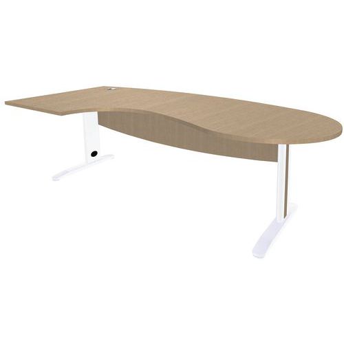 Bureau convivial Quatuor avec retour droite ou gauche  - Manutan Expert