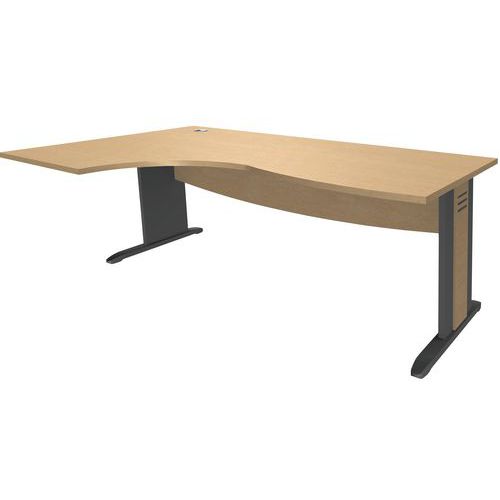 Bureau asymmetrisch Quatuor L-poten - Manutan Expert
