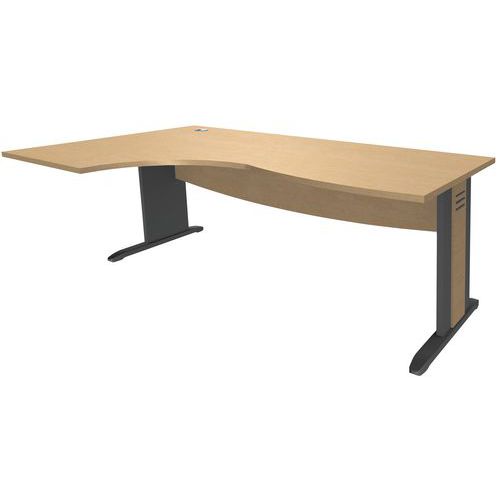 Bureau asymétrique Quatuor pieds L - Manutan Expert