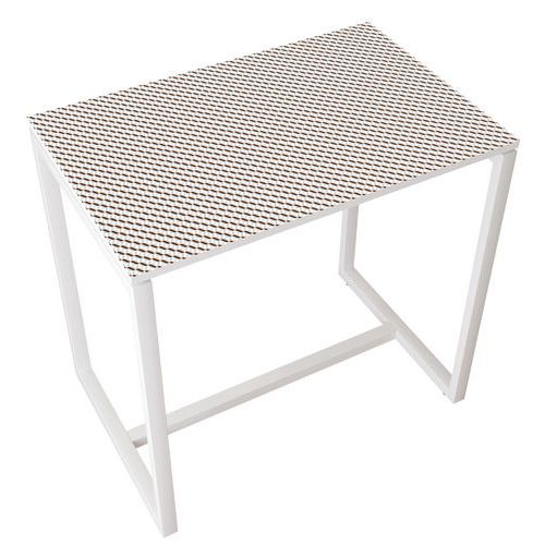 Table de réunion haute  4 personnes coloris Décor - Manutan Expert