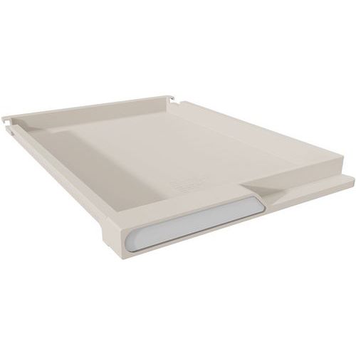 Tiroir 3cm blanc protèges étiquettes E-Clen ergonomique