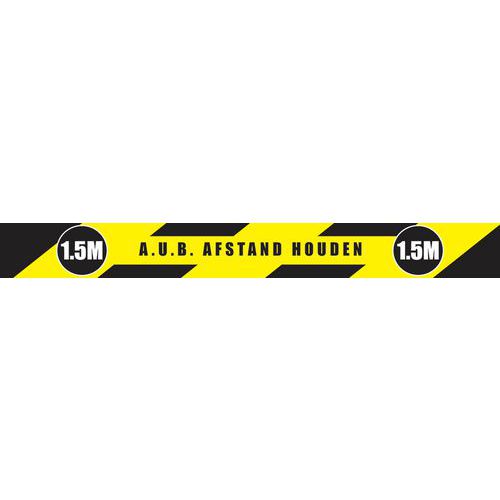 Strip voor sociale afstand - voor binnengebruik - 1 m x 7,5 cm Strip voor sociale afstand - voor binnengebruik - 1 m x 7,5 cm