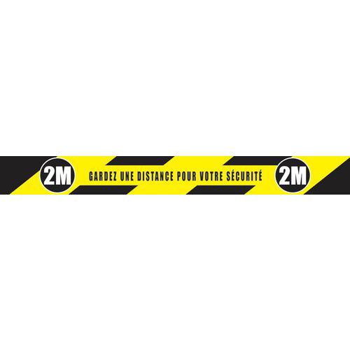 Strip voor sociale afstand - voor buitengebruik - 1 m x 7,5 cm Strip voor sociale afstand - voor buitengebruik - 1 m x 7,5 cm