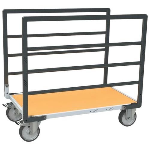 Platformwagen buisvormig 2 zijpanelen 50 kg - Fimm