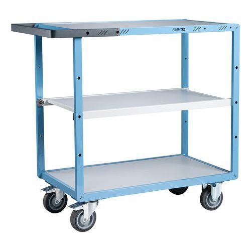 Tafelwagen met houten plateau en 1 handgreep - Fimm