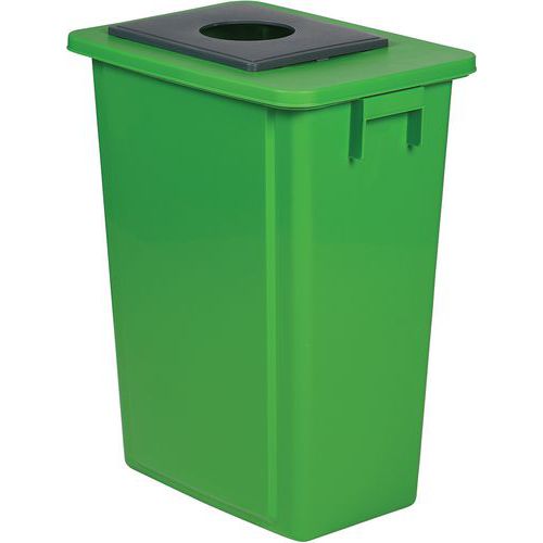 Afvalbak voor afvalscheiding - Papier, verpakkingen en glas - 60 l - Probbax