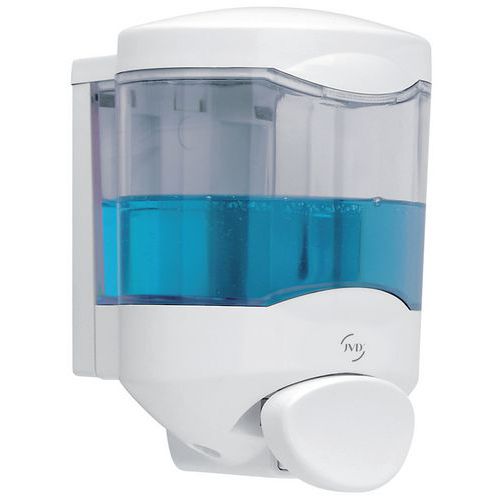 Distributeur de savon avec bouton poussoir Crystal - JVD Distributeur de savon avec bouton poussoir Crystal - JVD