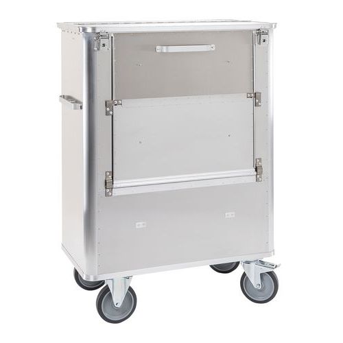 Aluminium containerwagen G®-TRANS, Max. belasting: 300 kg, Totale hoogte: 1475 mm, Totale breedte: 1070 mm