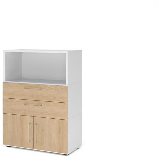 Armoire combi à 3 étagères - Pieds réglables - Hammerbacher