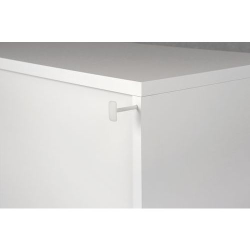 Armoire combi à 4 étagères et socle acier - Hammerbacher