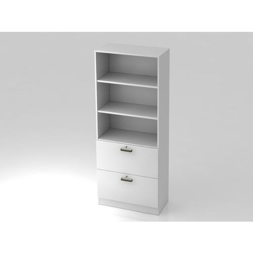 Armoire support d'archives - Poignée métal - 5 niveaux - Hammerbacher