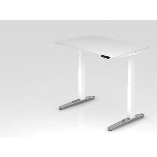 Zit- en stabureau elektrisch 120x80cm XBHM glanzend poot - Hammerbacher
