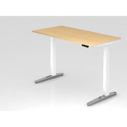 Zit- en stabureau elektrisch 160x80cm XBHM glanzend poot Hammerbacher