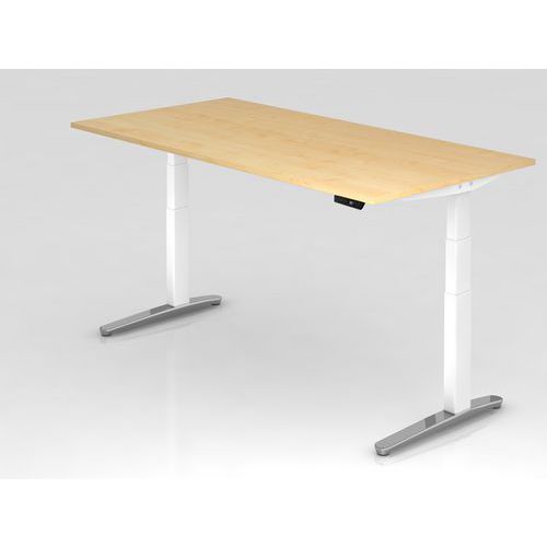Zit- en stabureau elektrisch 200x100cm XBHM glanzend poot Hammerbacher