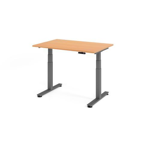 Bureau assis-debout série XDSM - 120x80 cm - Hammerbacher