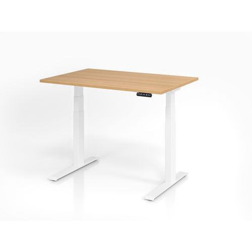 Zit- en stabureau elektrisch 120x80cm XDKB12 eik - Hammerbacher