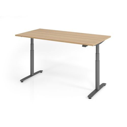 Zit- en stabureau elektrisch 160x80cm XDLR16 eik - Hammerbacher