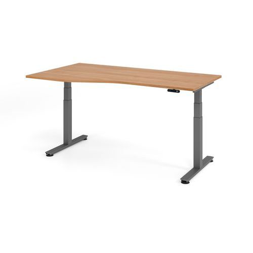 Zit- en stabureau elektrisch - asymmetrisch XDSM18 180x100/80cm