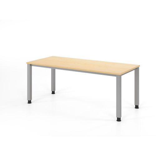 Bureau met 4 vierkant poten - 180x80 cm - Hammerbacher