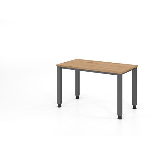 Bureau recht met 4 vierkant poten - 120x67 cm - Hammerbacher Bureau recht met 4 vierkant poten - 120x67 cm - Hammerbacher
