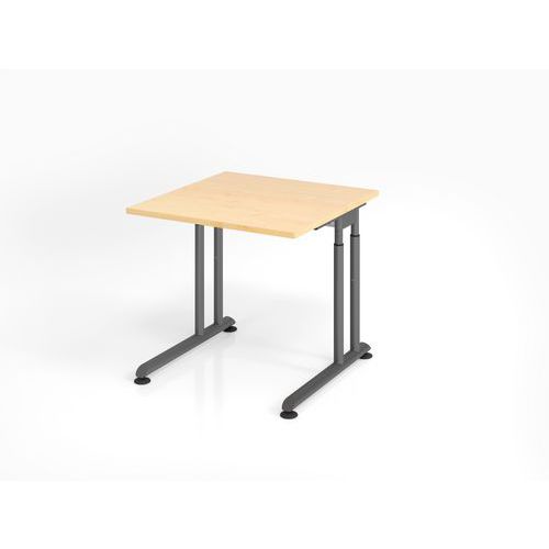 Bureau In hoogte verstelbaar C-vormig voet - 80x80 cm - Hammerbacher