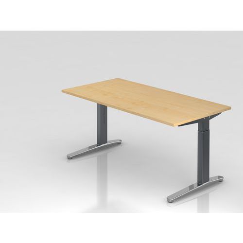 Bureau rechthoekig XB16 - 160x80 cm - Hammerbacher
