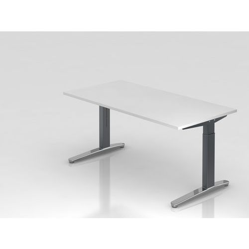 Bureau série XB - Pied graphite brillant - 160x80 cm - Hammerbacher