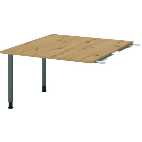 Table de liaison - 2 pieds graphite - 120x130 cm - Hammerbacher