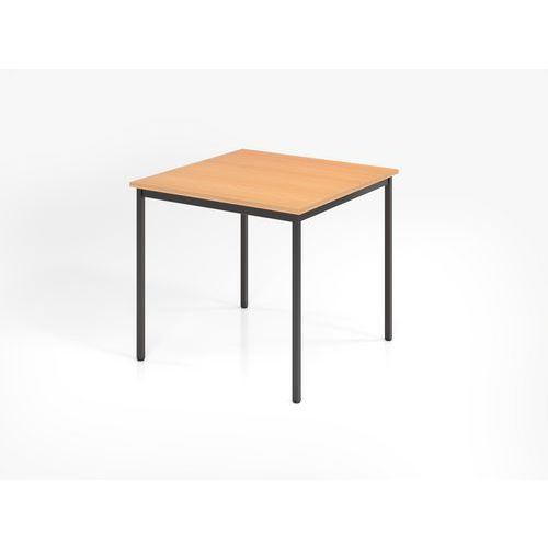 Vergadertafel met vierkant poten - 80x80 cm - Hammerbacher
