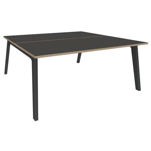 Bureau dubbelzijdig, Bench Steel Graphite carbon voet