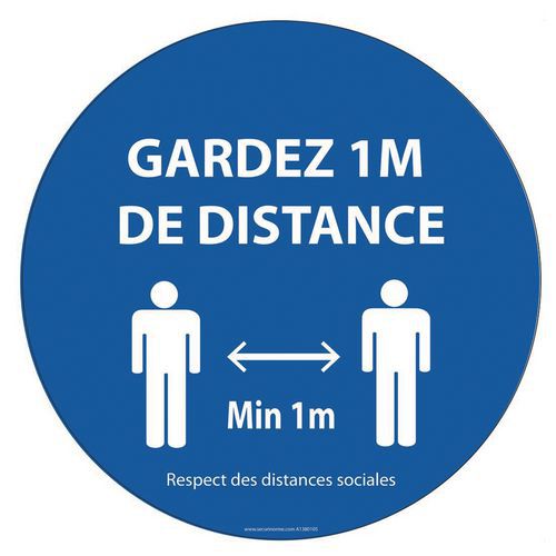 Vloermarkeringstape GARDEZ 1m DE DISTANCE Vloermarkeringstape GARDEZ 1m DE DISTANCE