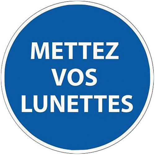 Verplichtingbord pbm METTEX VOS LUNETTES